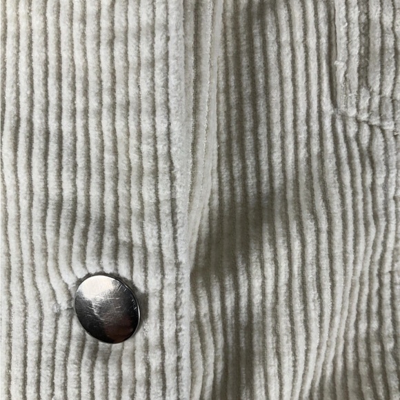 POL  Women's Size Small  Corduroy Jacket Button Front Frayed Cut Hem - Picture 6 of 11